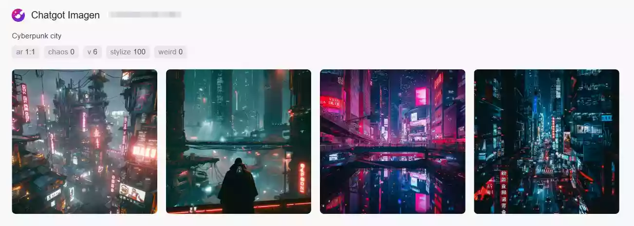 Generate Cyberpunk City Style Images